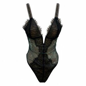 Victoria's Secret Black Lace Top XL